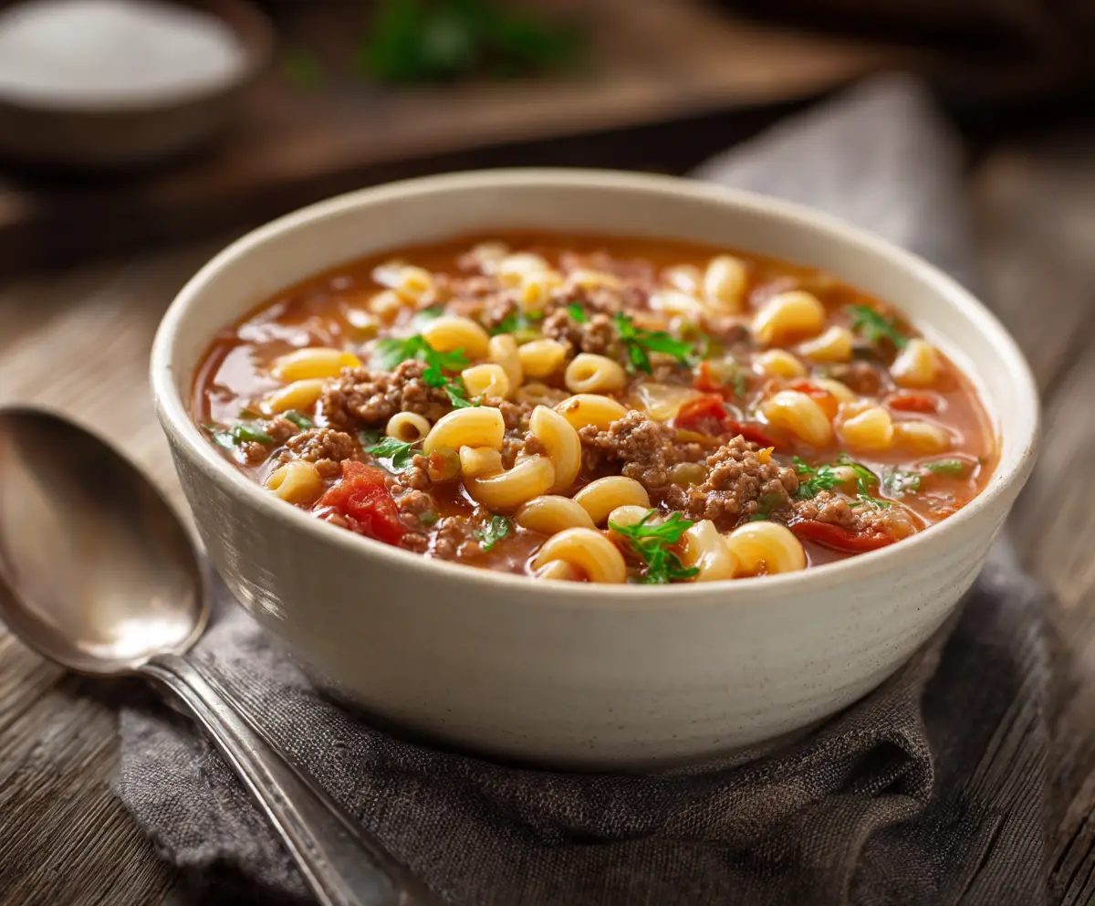 Best Hamburger Macaroni Soup – Hearty & Comforting Recipe