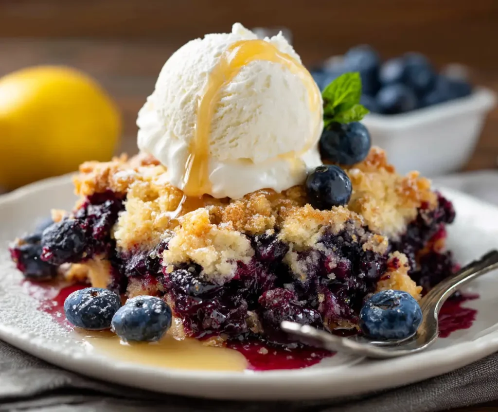 Blueberry Dump Cake Recipe