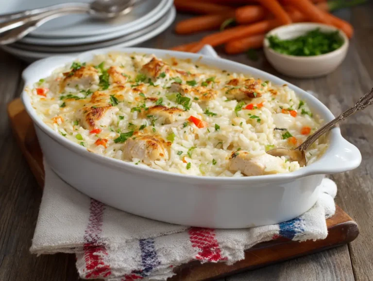 Creamy Rice and Chicken Casserole