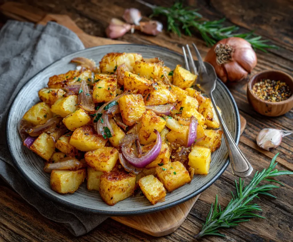  Pan Fried Potatoes and Onions