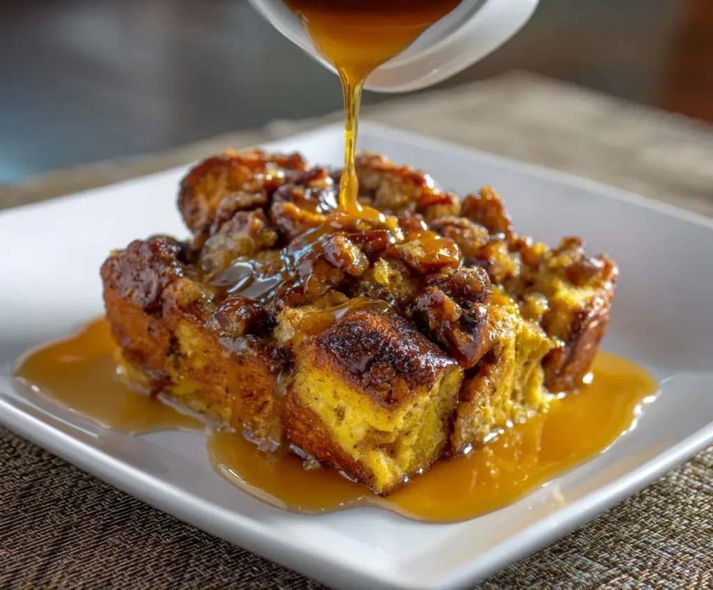Pumpkin Praline Bread Pudding 