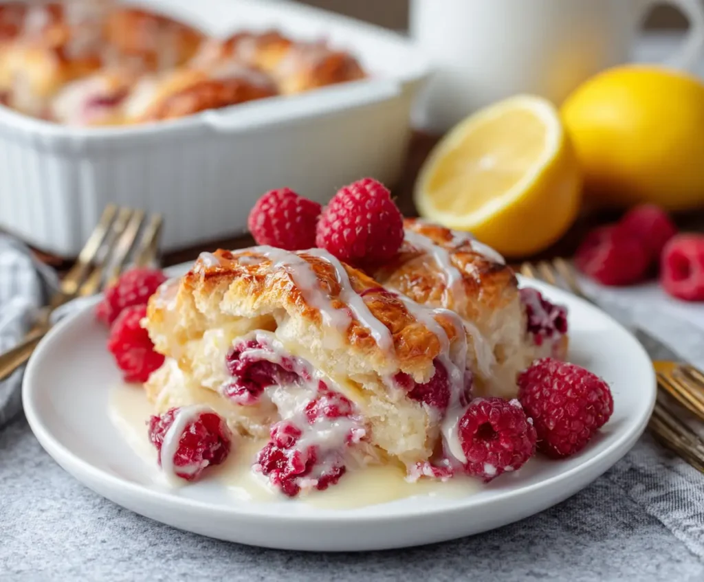 Berry Lemon Croissant Casserole Recipe