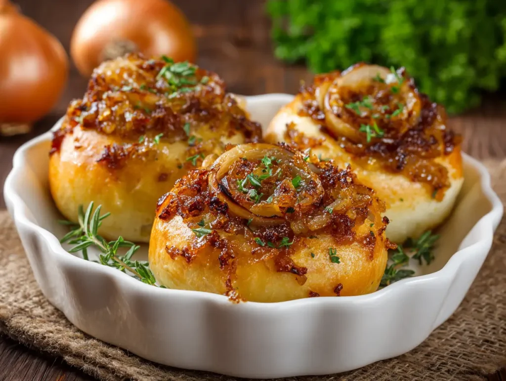 Caramelized Onion Buns