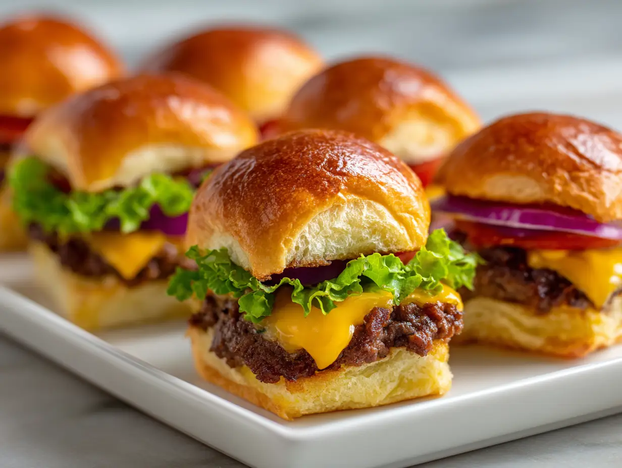 Cheeseburger Sliders Hawaiian Rolls