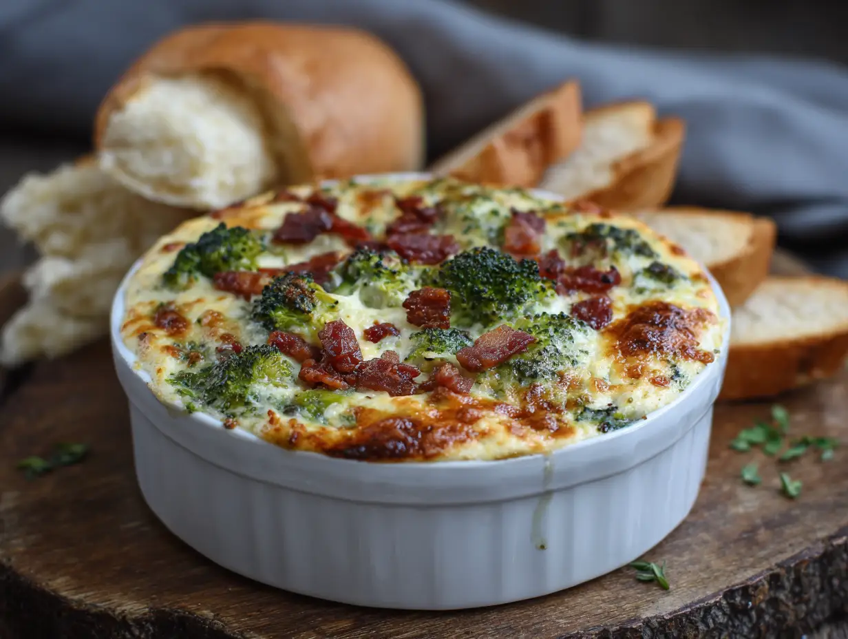 Cheesy Bacon and Broccoli Dip