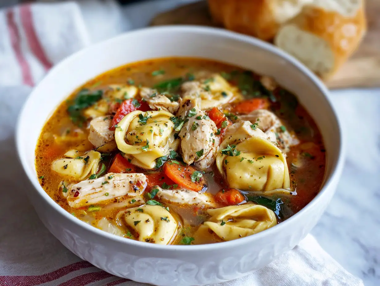 Chicken Tortellini Soup