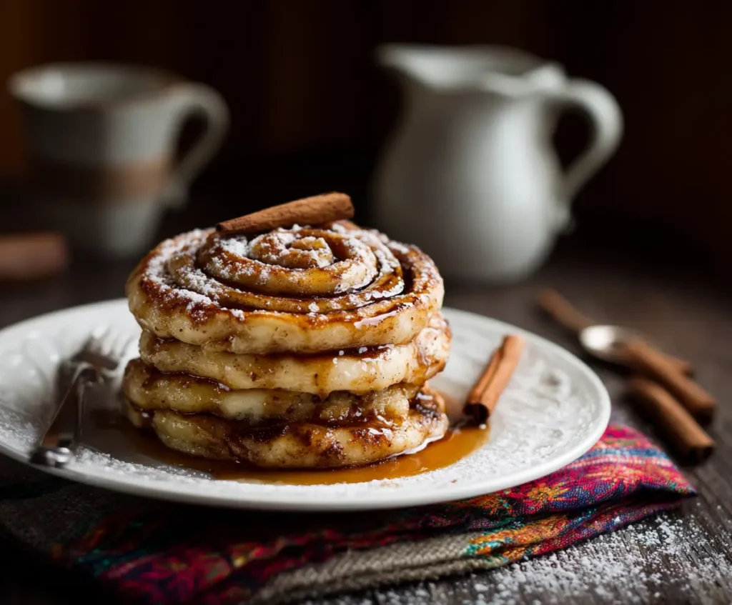 Cinnamon Roll Pancakes
