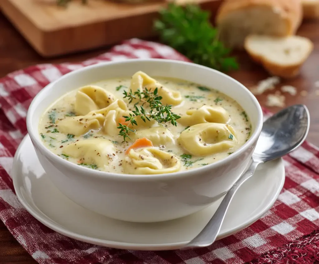 Creamy Tortellini Soup 