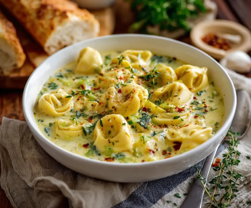 Creamy Tortellini Soup