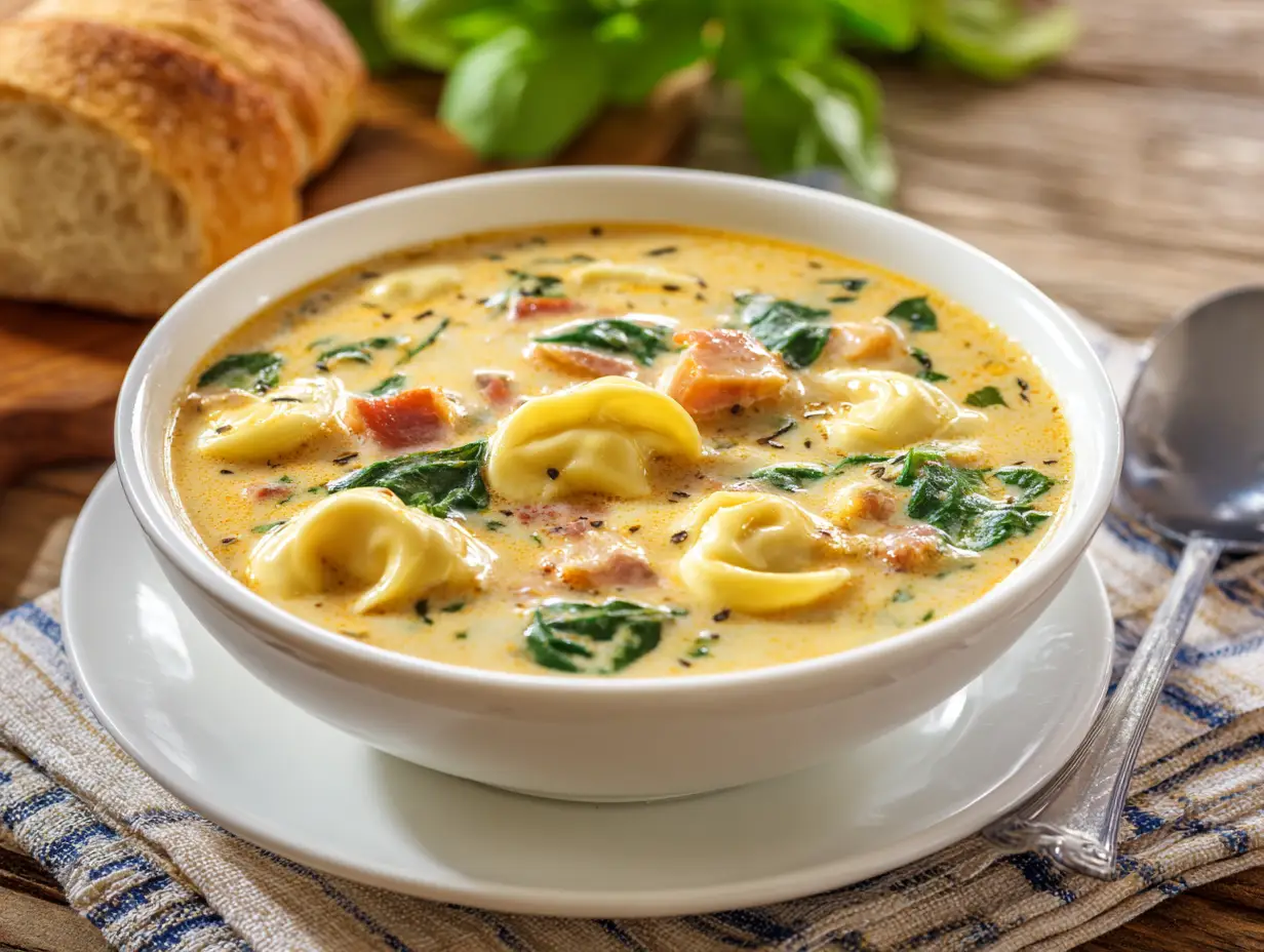 Creamy Tortellini Soup