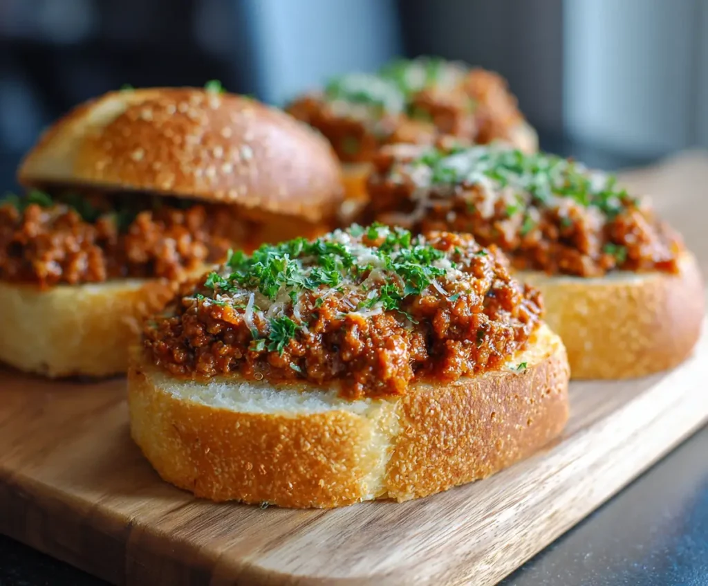 Garlic Bread Sloppy Joes