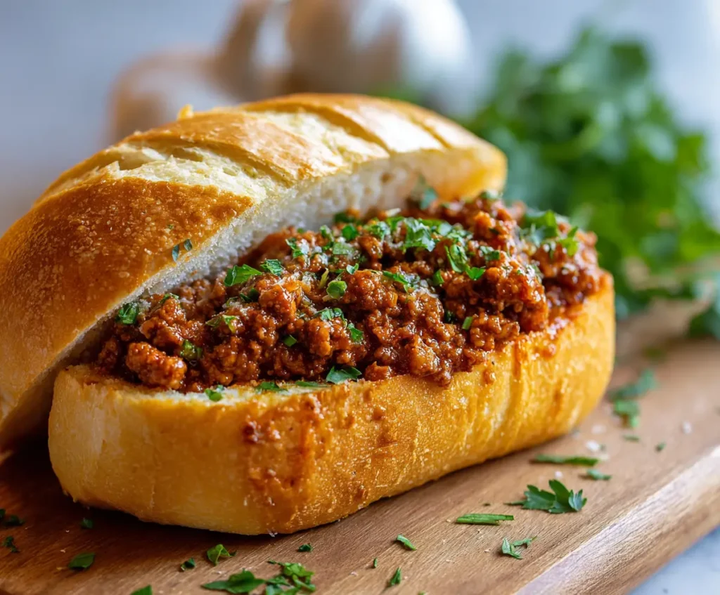 Garlic Bread Sloppy Joes