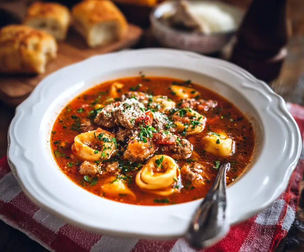 Italian Sausage Tortellini Soup