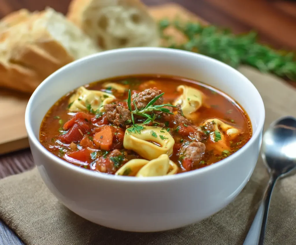 Italian Sausage Tortellini Soup