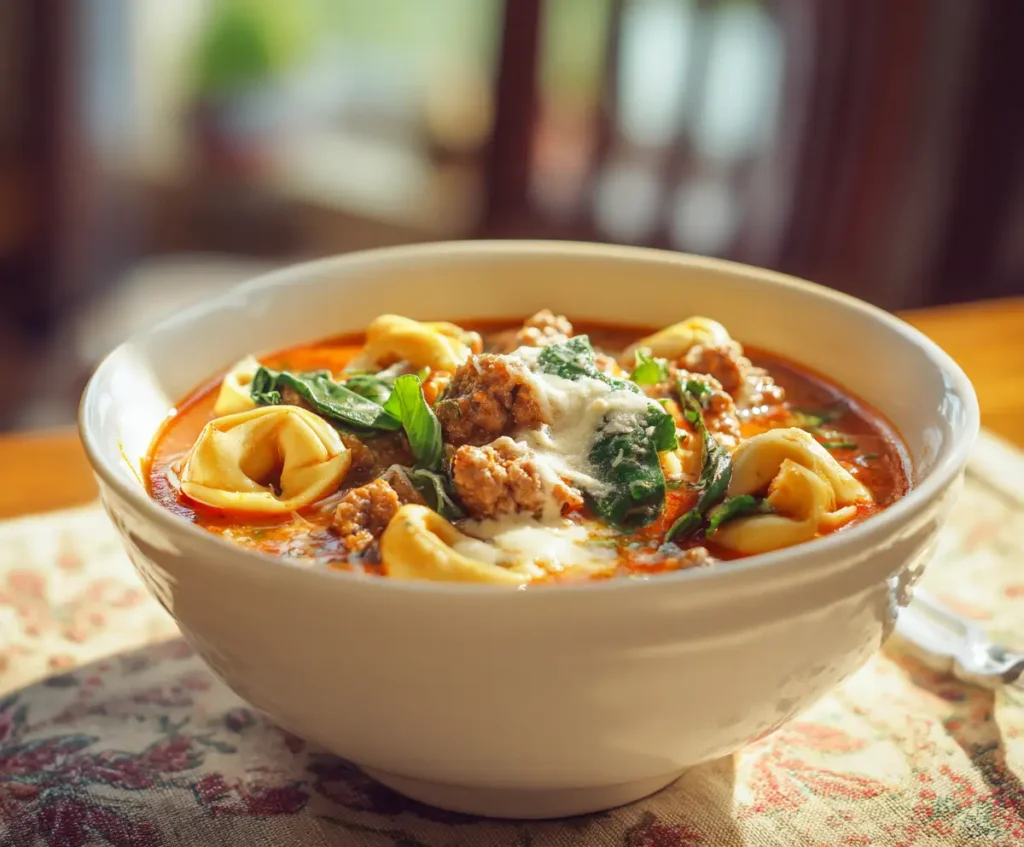 Italian Sausage Tortellini Soup
