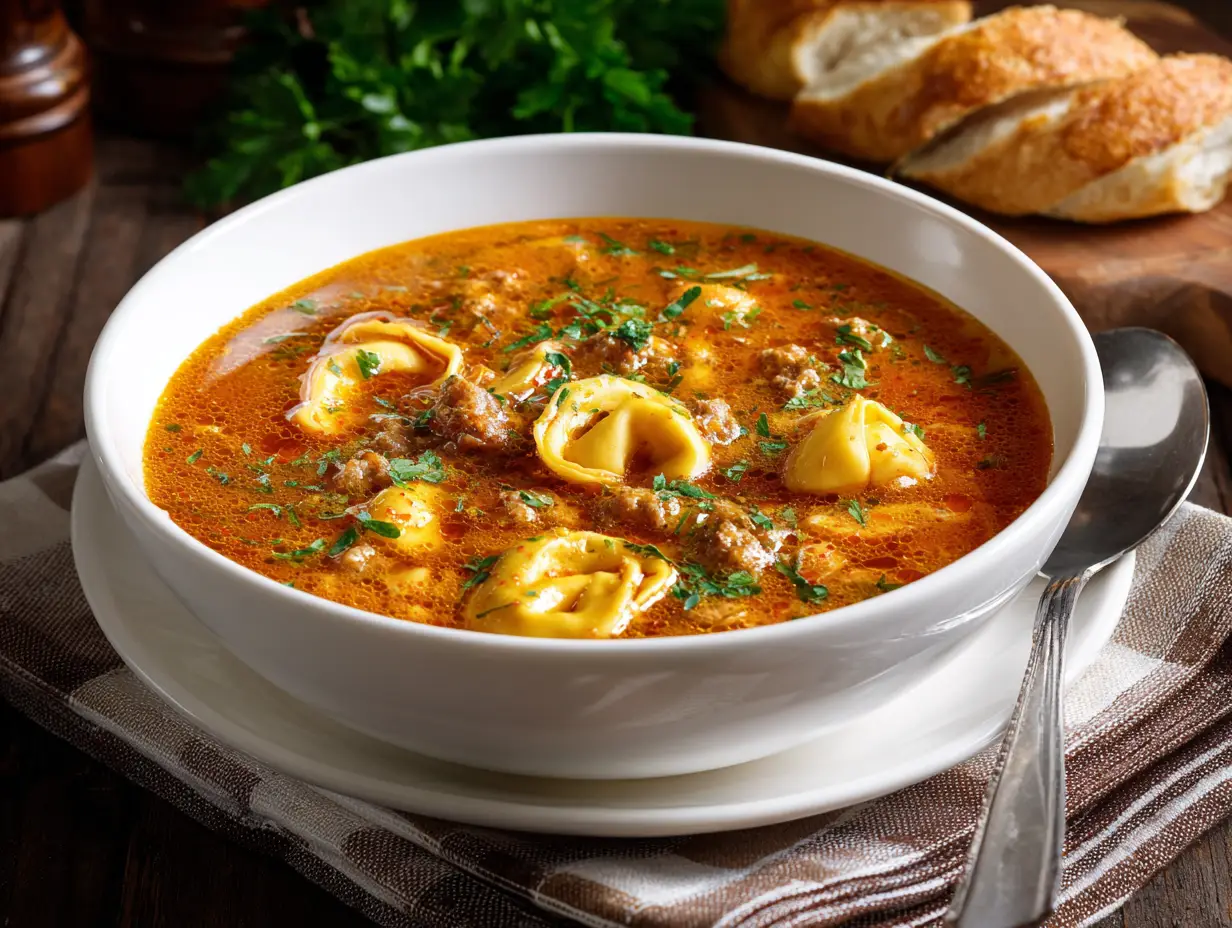 Italian Sausage Tortellini Soup