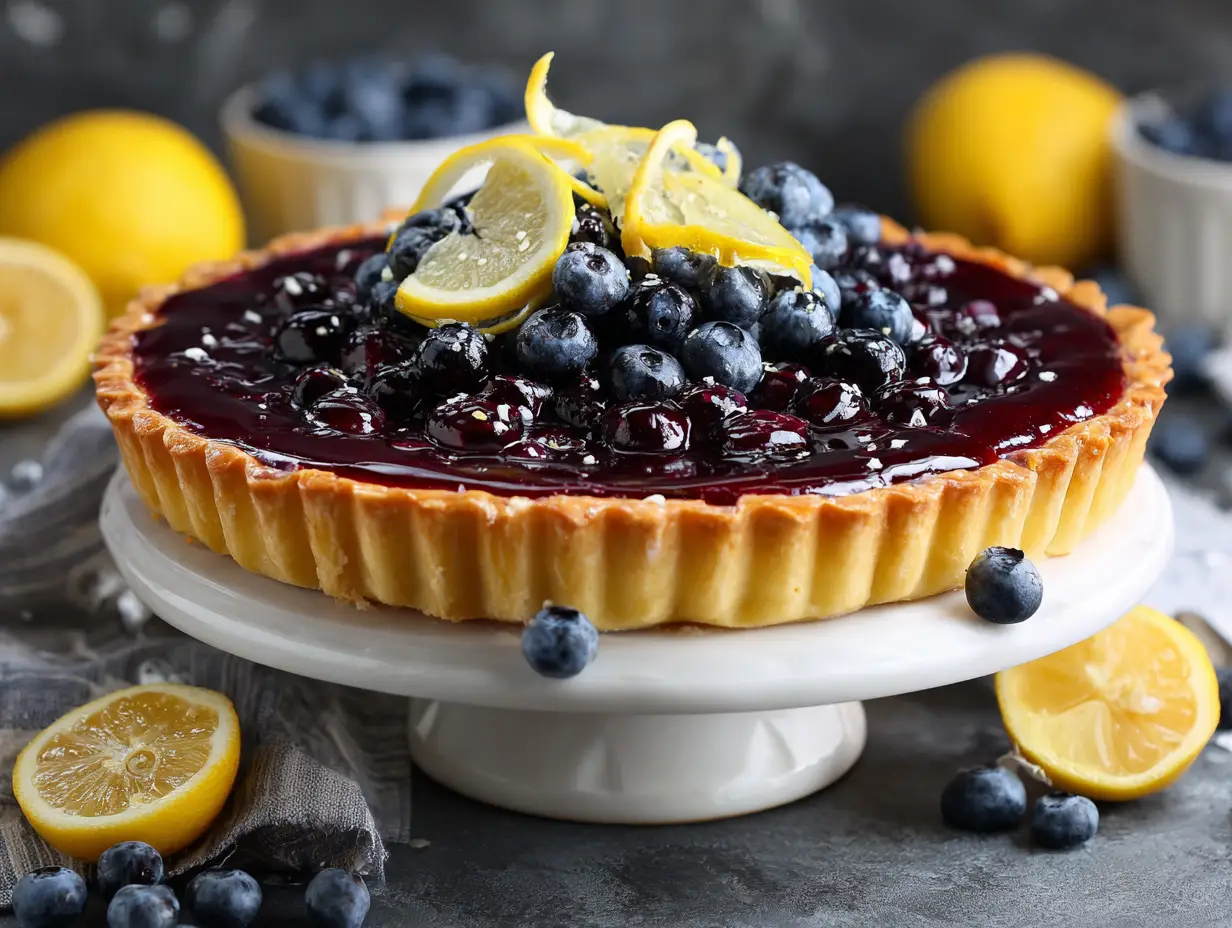 Lemon Blueberry Tart Recipe