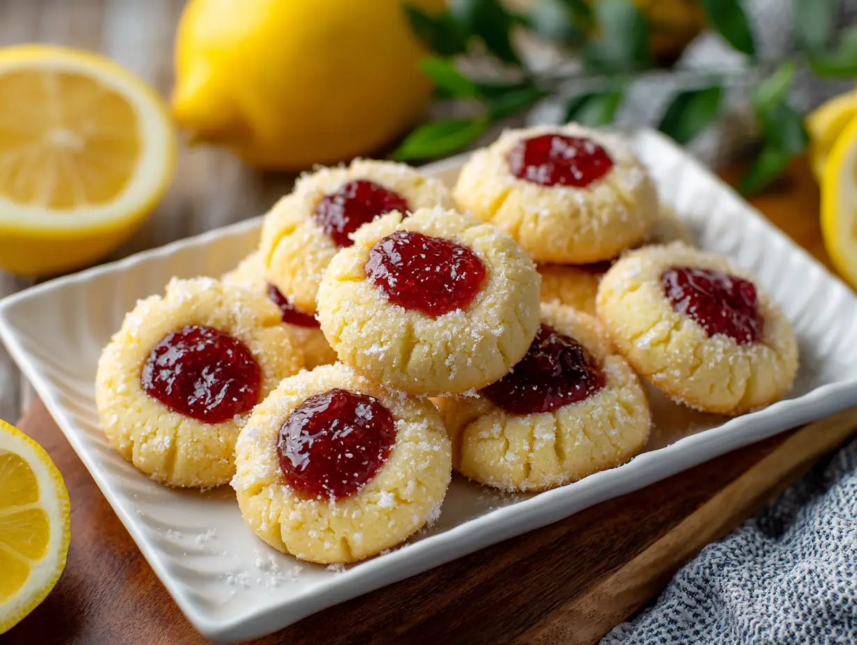 Lemon Thumbprint Cookies Recipe