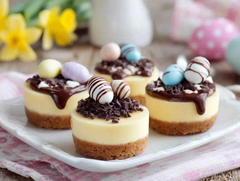 Mini Easter Egg Cheesecakes Recipe