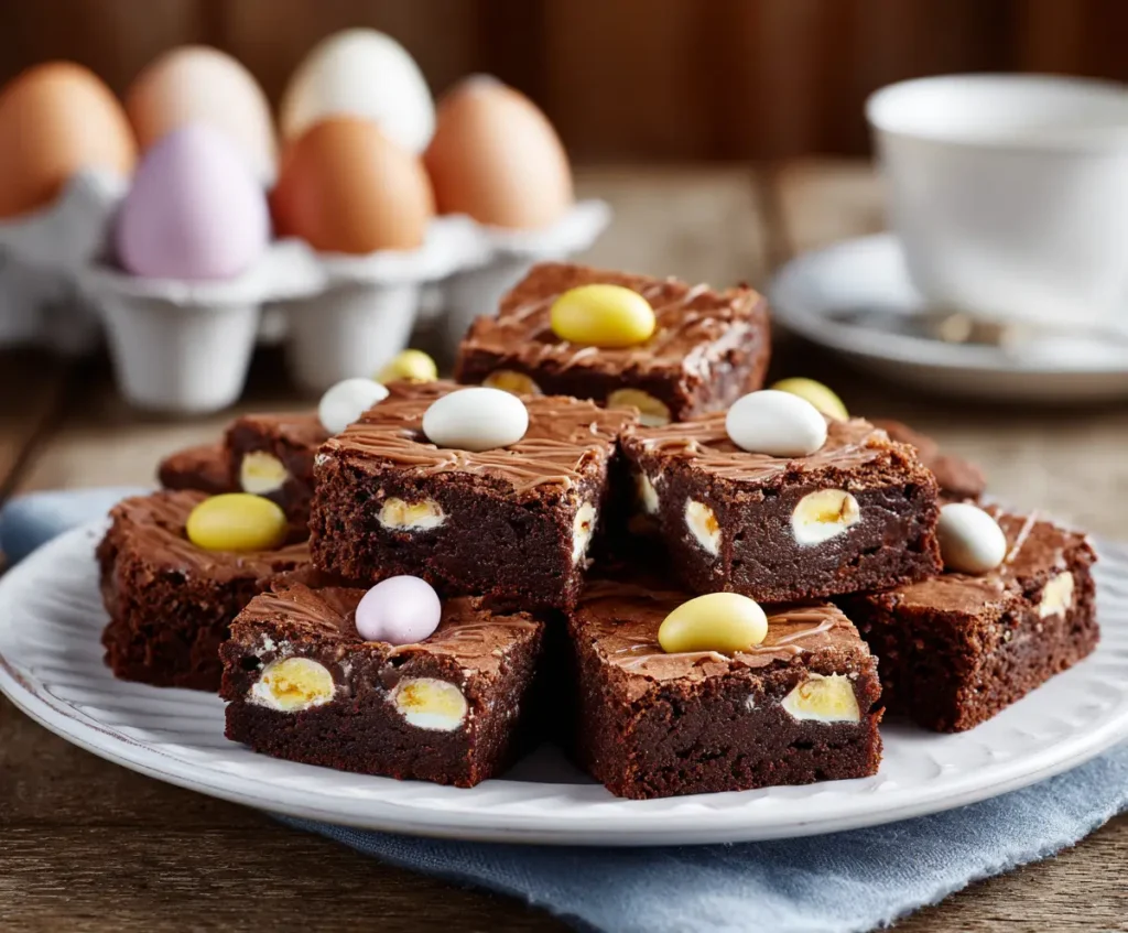 Mini Egg Nutella Brownies Recipe