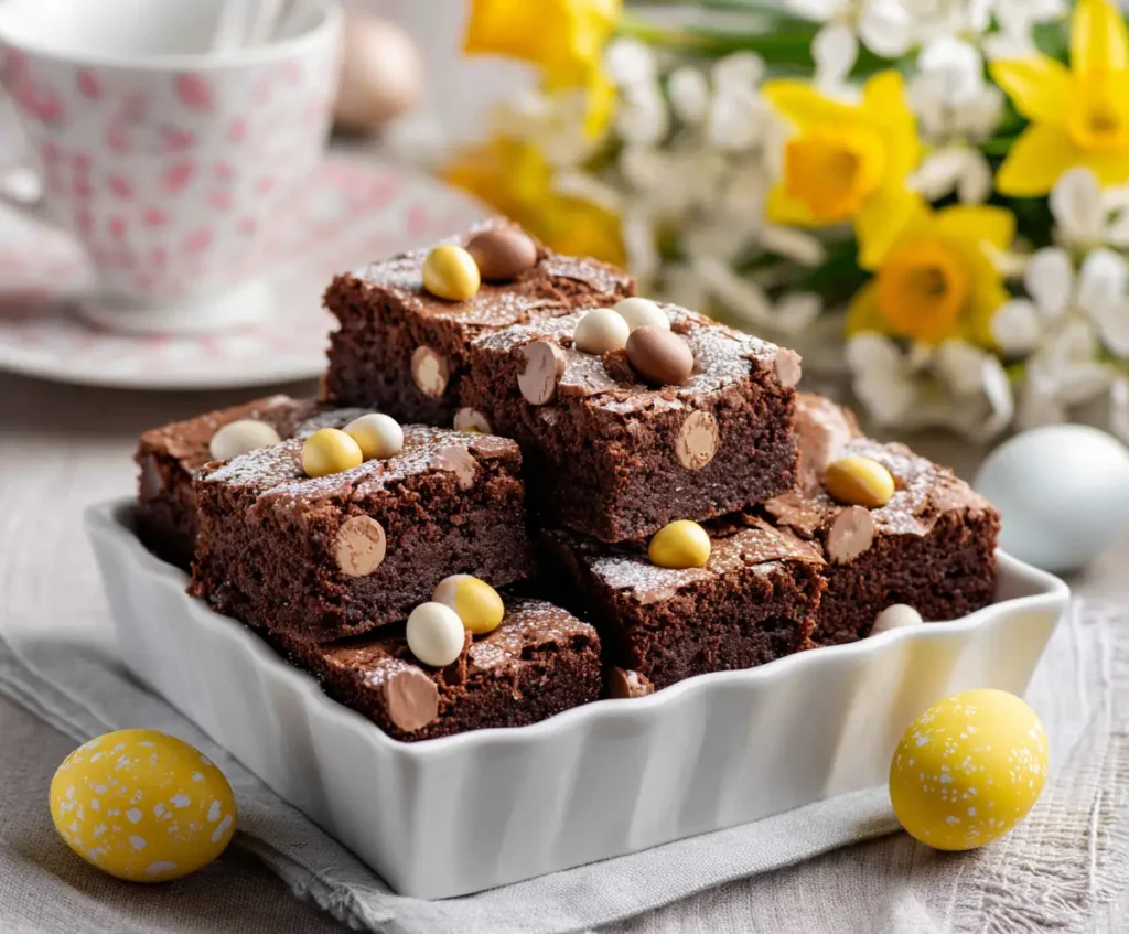 Mini Egg Nutella Brownies Recipe