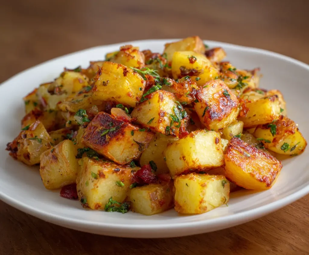 Pan Fried Diced Potatoes 