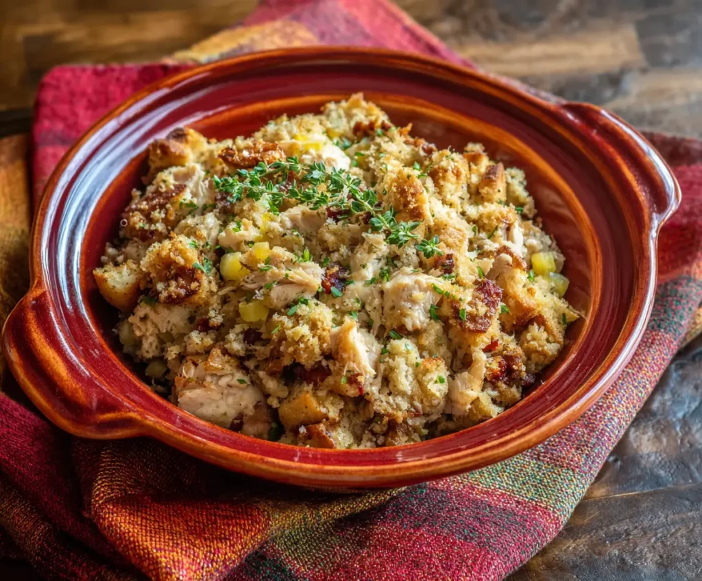 Slow Cooker Chicken and Stuffing
