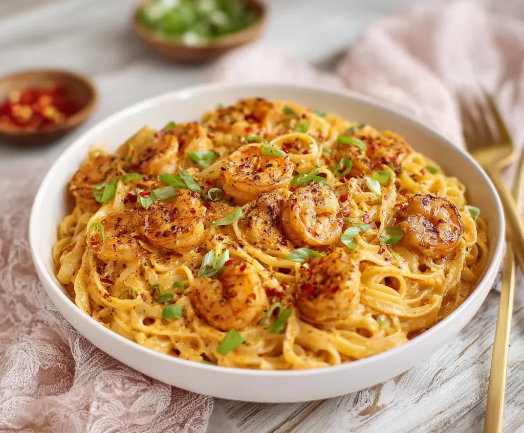 Spicy Chipotle Shrimp Pasta