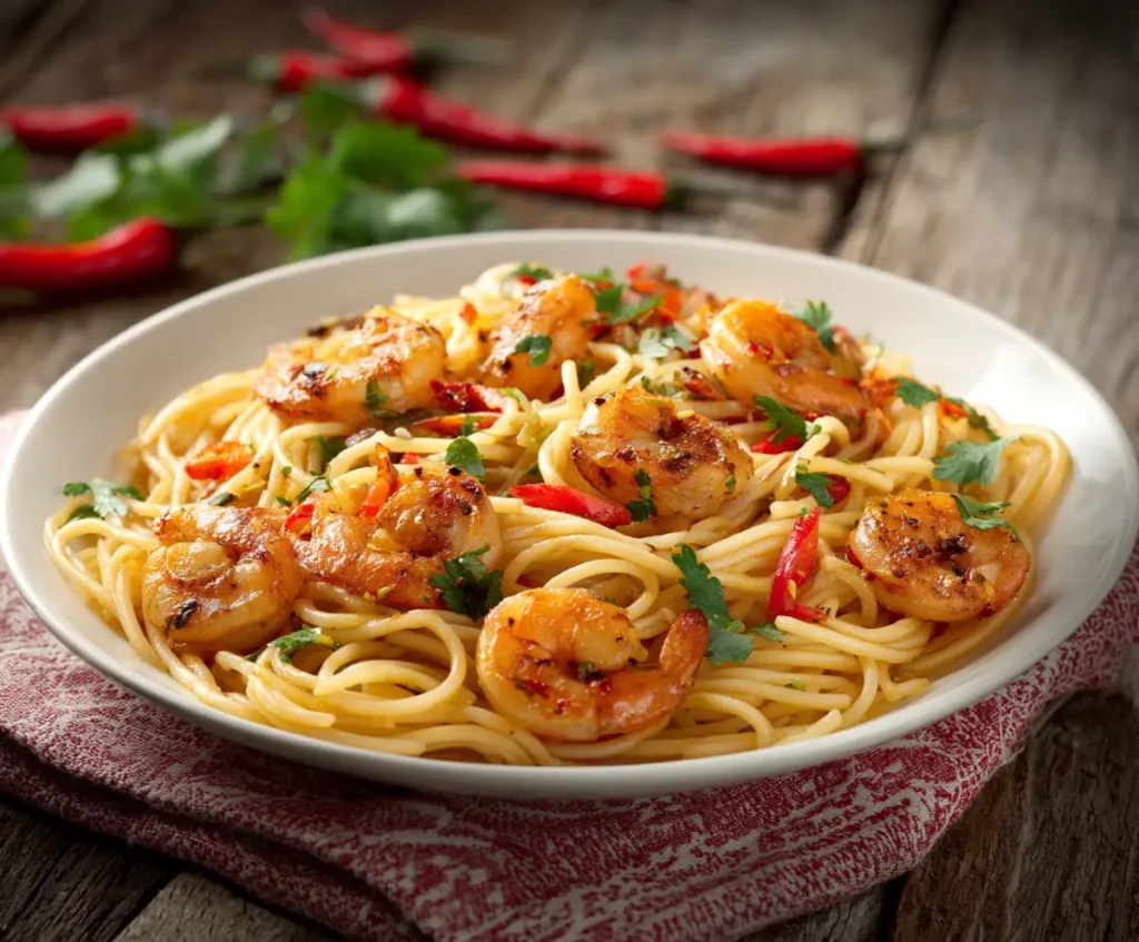 Spicy Chipotle Shrimp Pasta