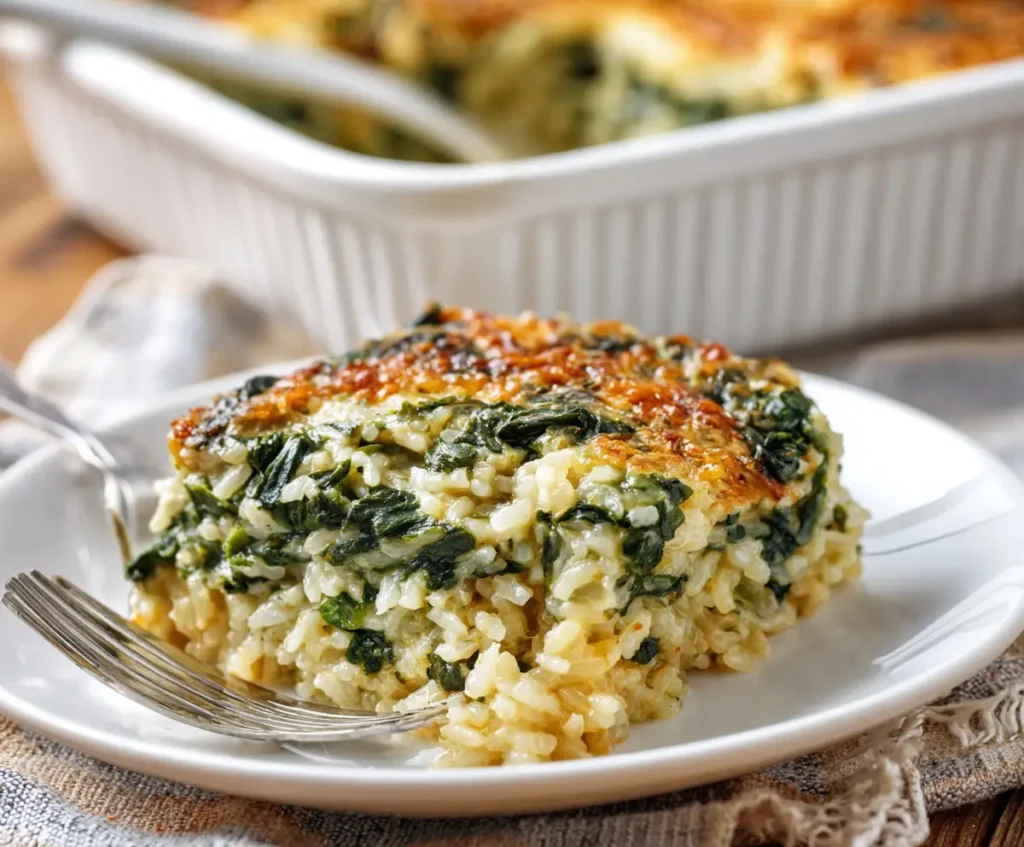 Spinach Rice Casserole