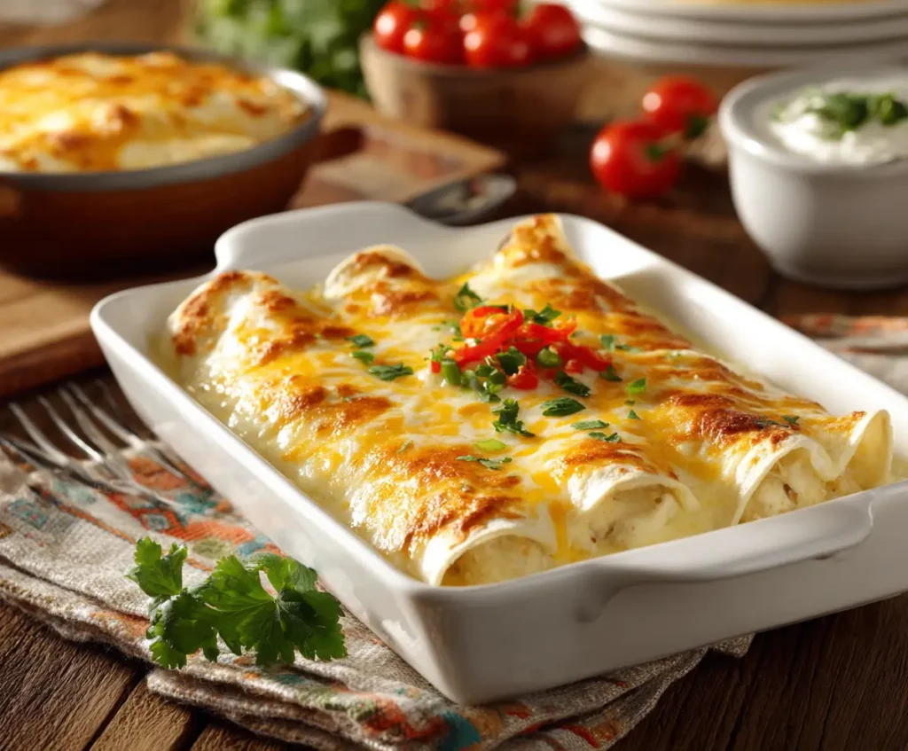 White Chicken Enchiladas