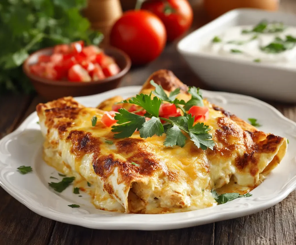 White Chicken Enchiladas