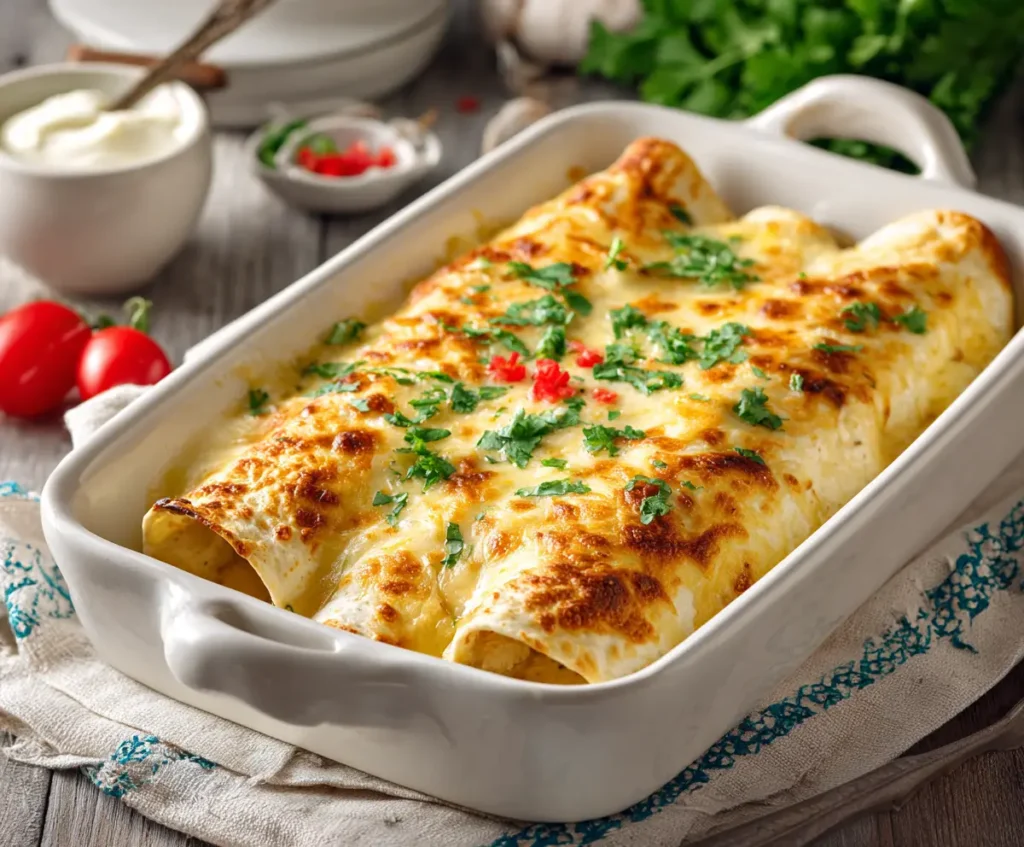 White Chicken Enchiladas