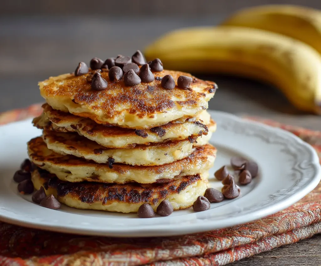 Banana Chocolate Chip Pancakes