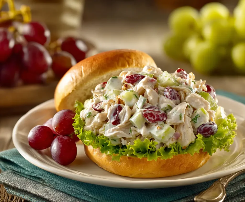 Chicken Salad Recipe with Grapes – Creamy, Crunchy & Perfectly Sweet