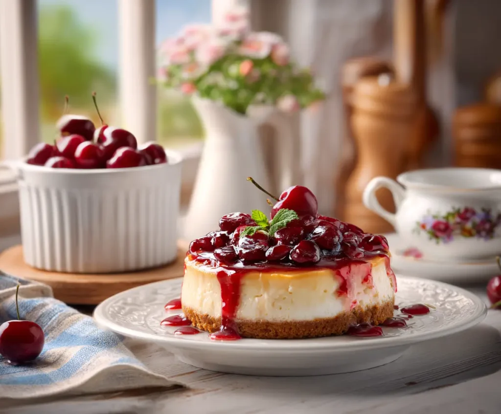Classic Cherry Cheesecake