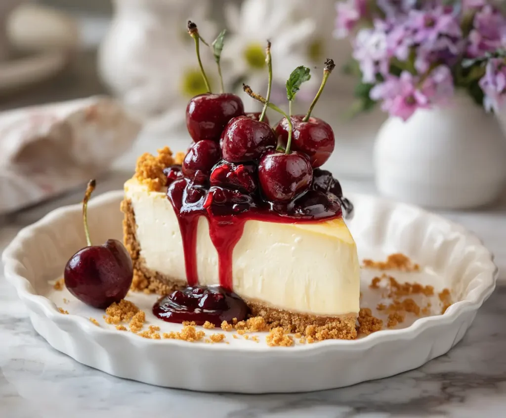 Classic Cherry Cheesecake