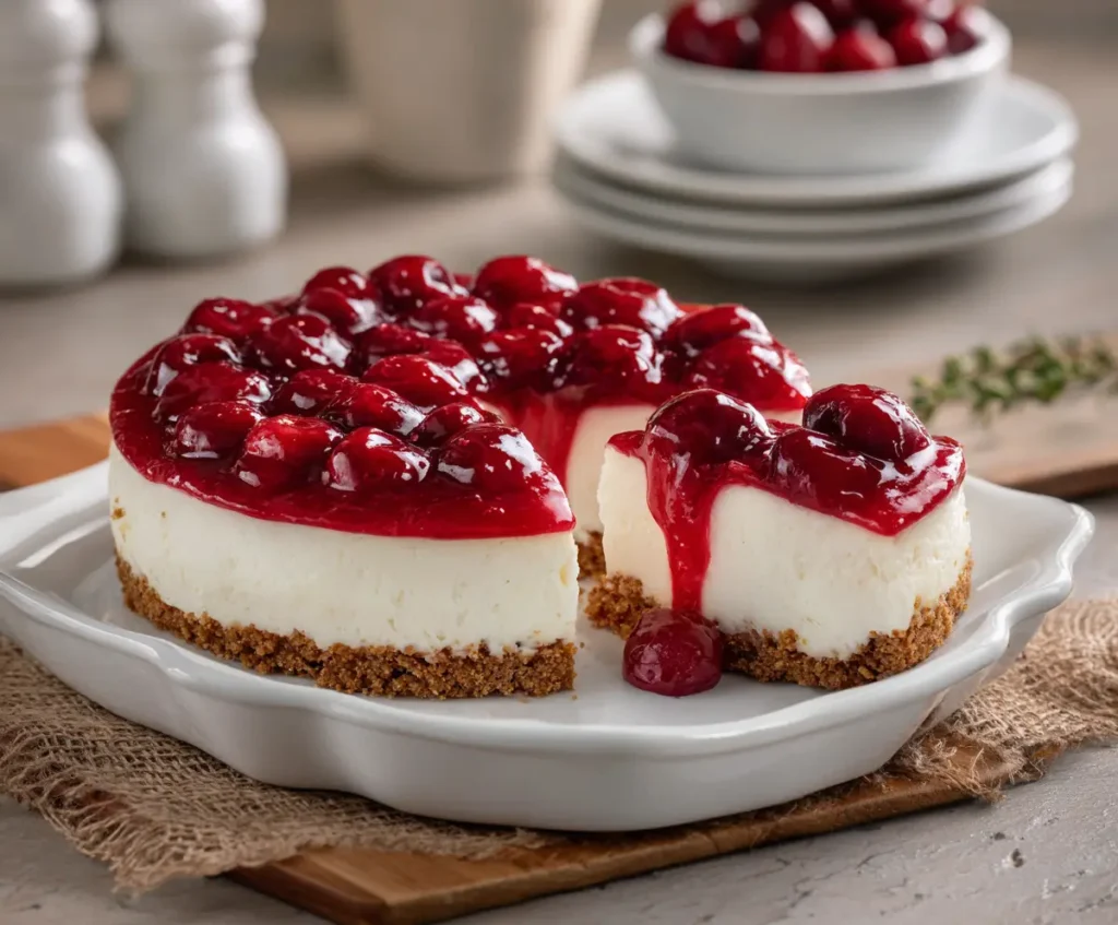 Classic Cherry Cheesecake