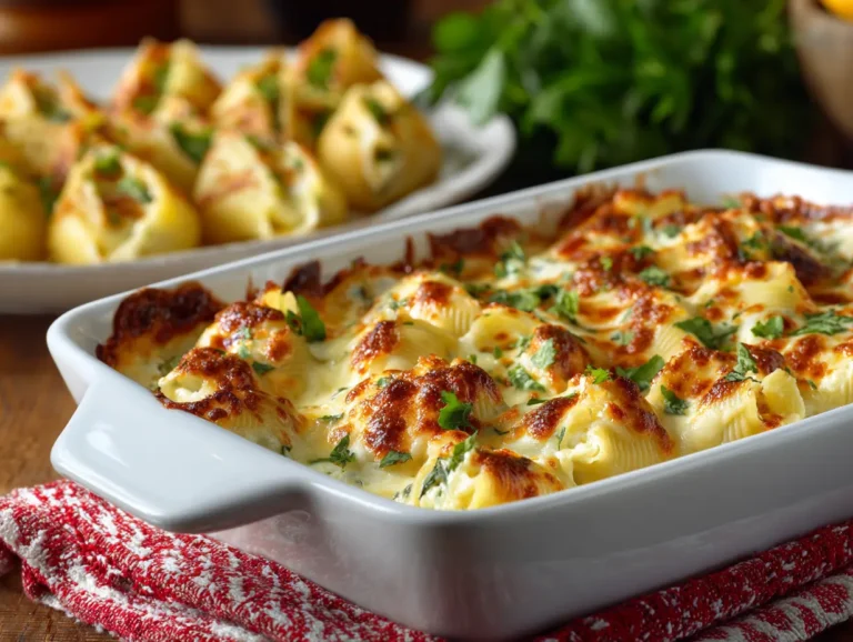 Creamy And Cheesy Easy Stuffed Shells