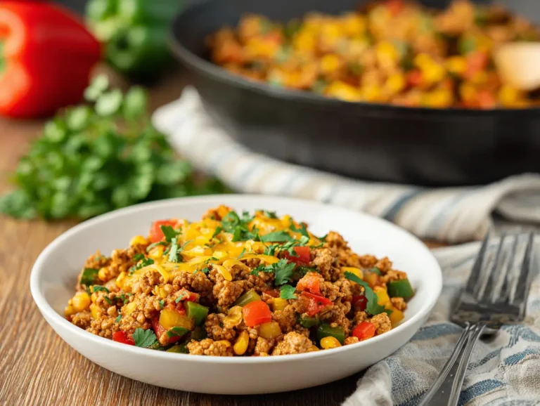 Ground Turkey Mexican Skillet – Healthy, Flavorful & One-Pan Perfection