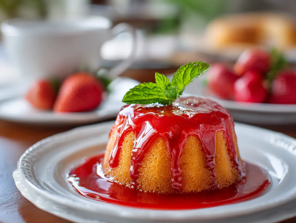 Strawberry Glaze Cake