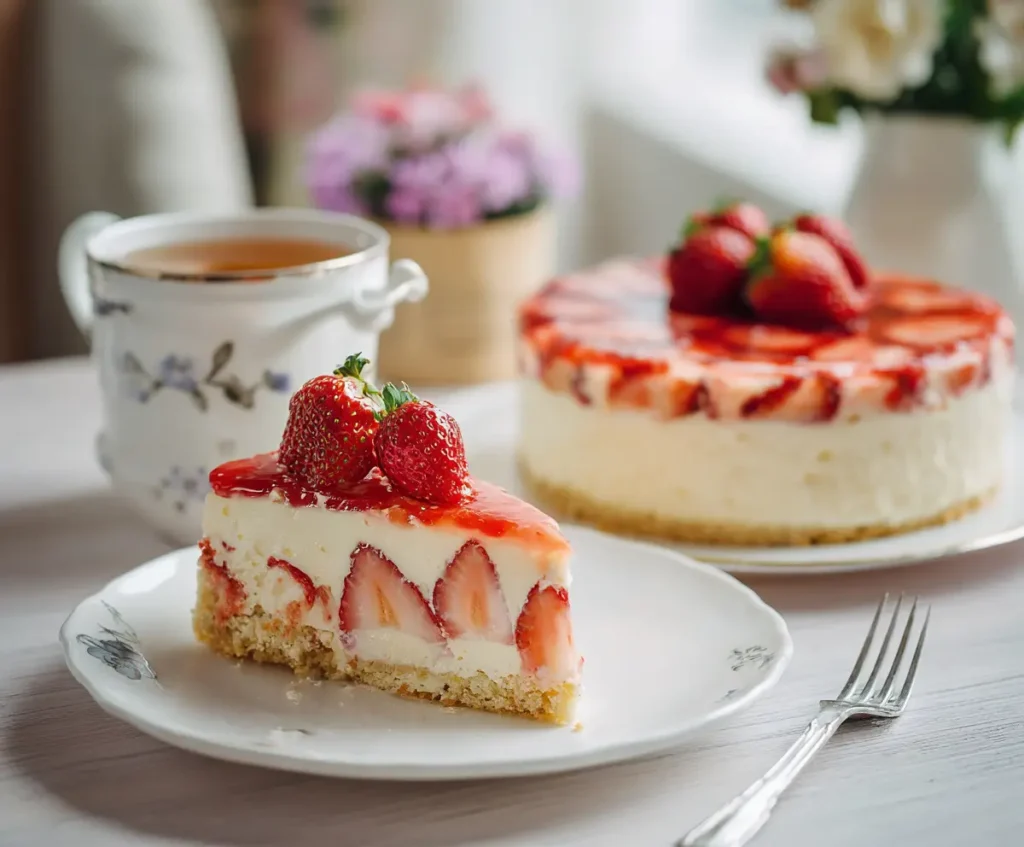 Strawberry Shortcake Cheesecake