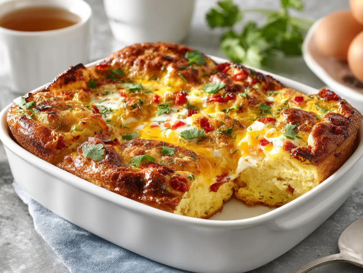 Bagel Breakfast Casserole