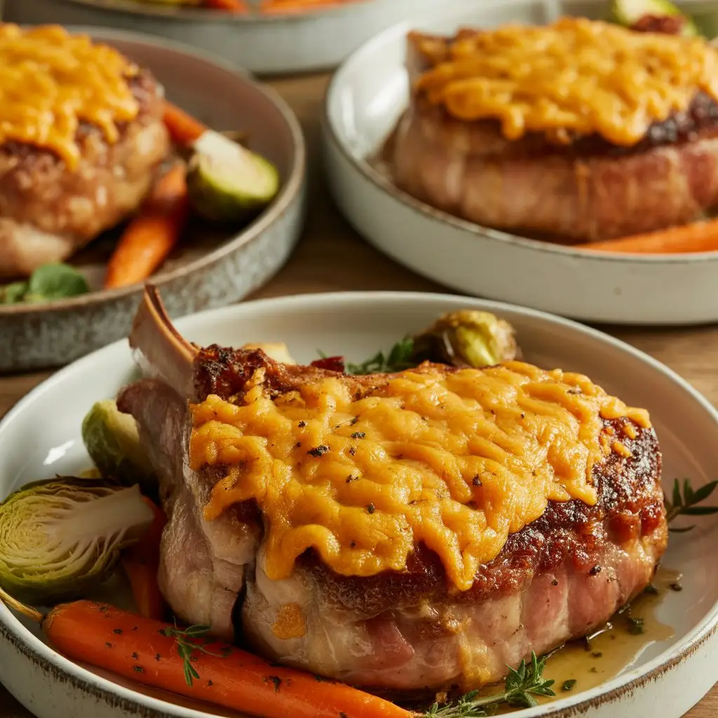 Crispy Cheddar Pork Chops