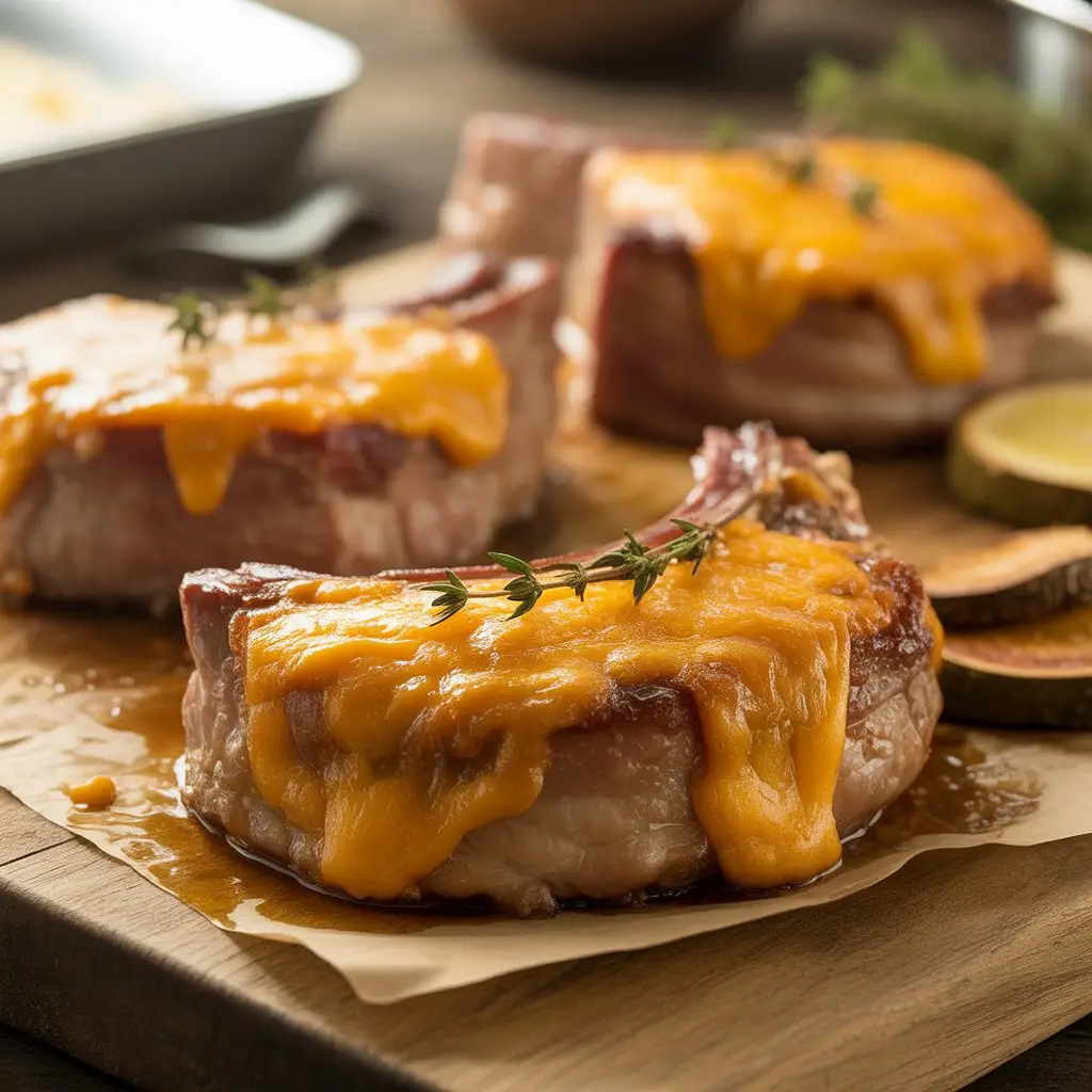 Crispy Cheddar Pork Chops