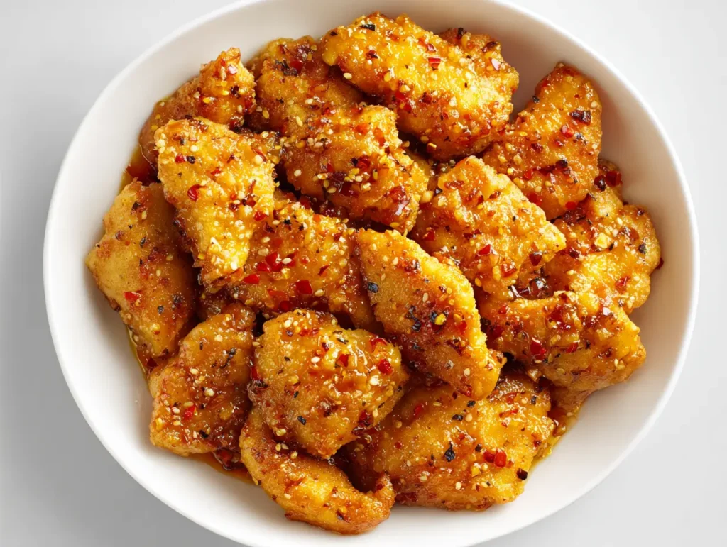 Crispy Garlic Honey Chicken