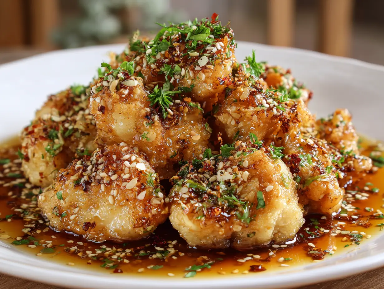 Crispy Garlic Honey Chicken