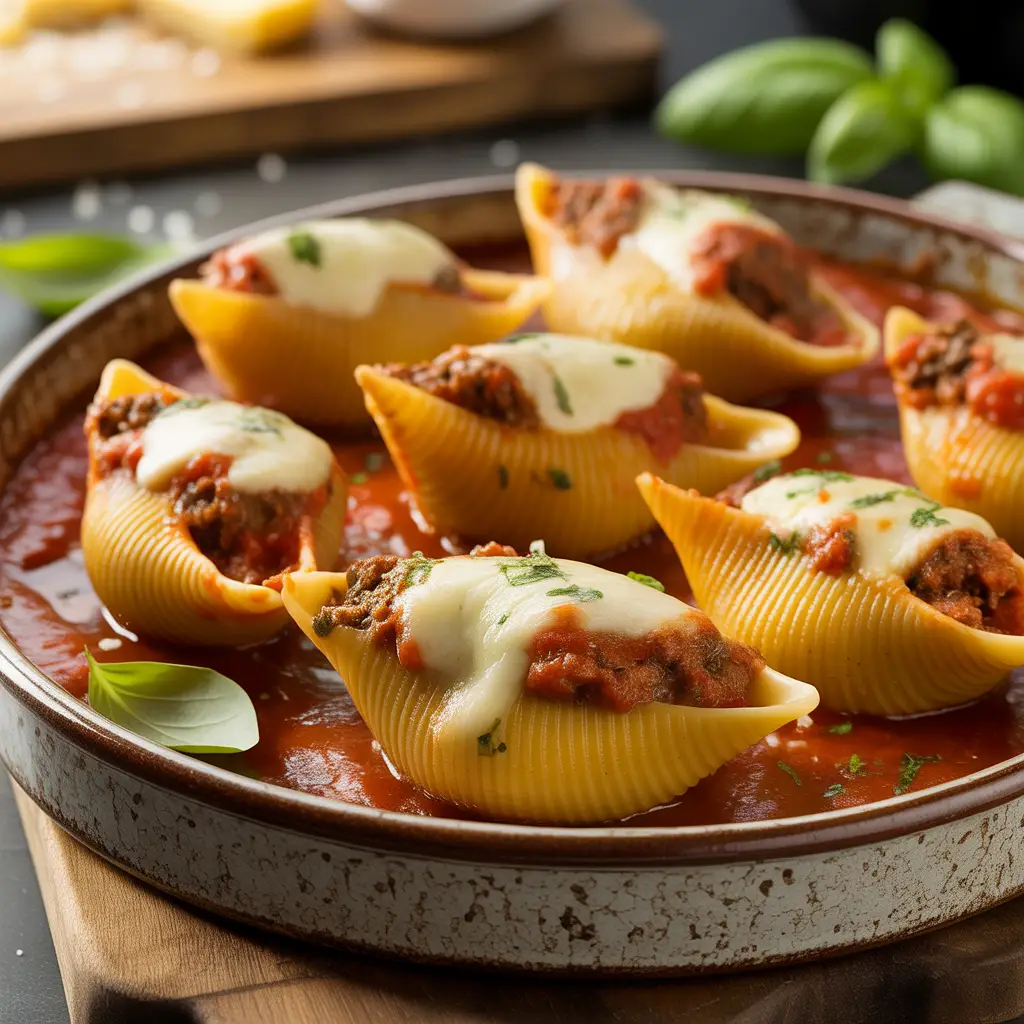 Easy Stuffed Shells With Meat