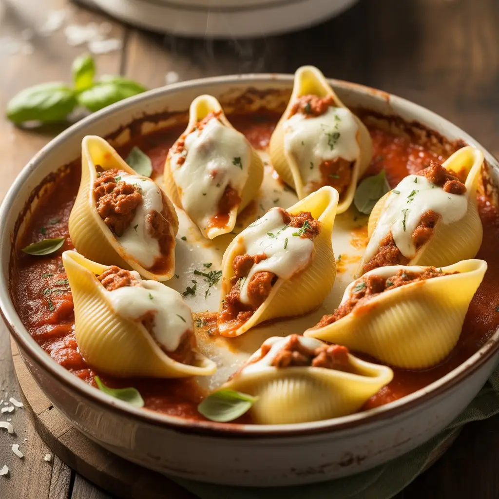 Easy Stuffed Shells With Meat
