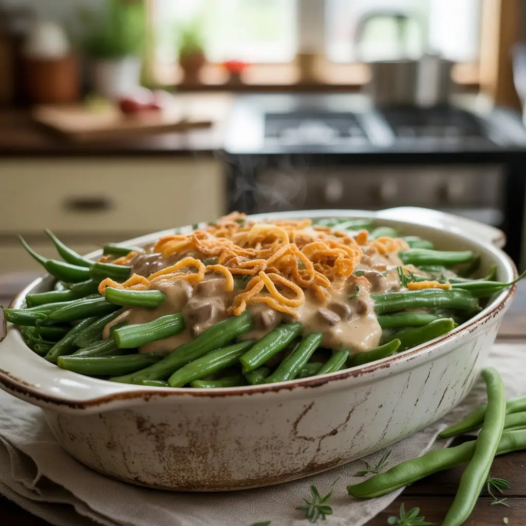 Fresh Green Bean Casserole